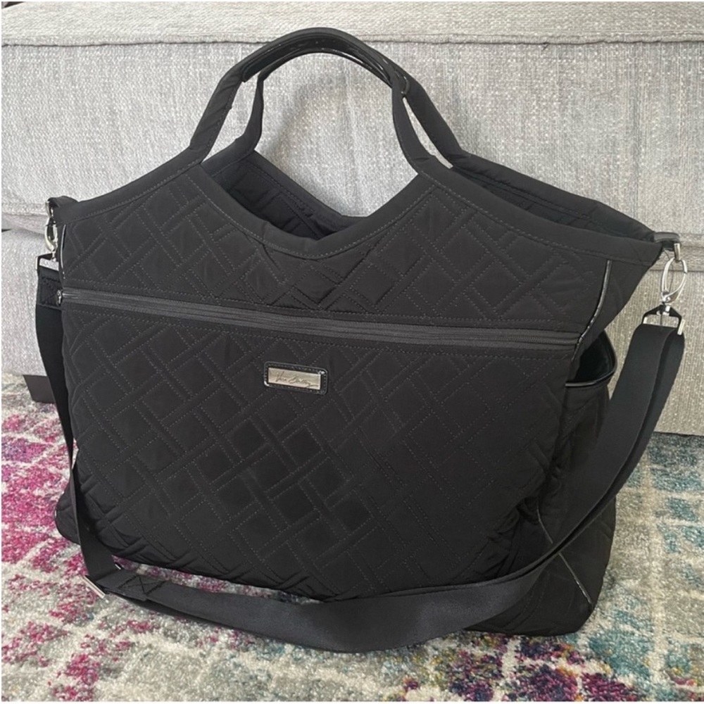 Vera Bradley duffle bag black quilted